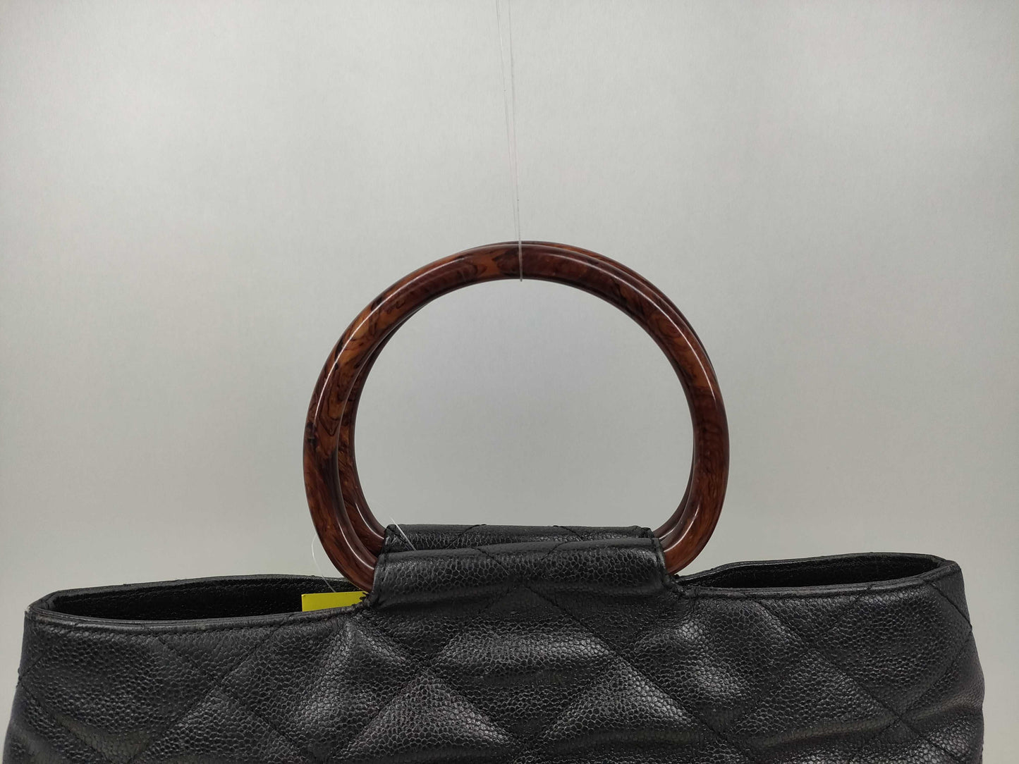 CHANEL Caviar Skin Tortoiseshell/Matelasse Handbag