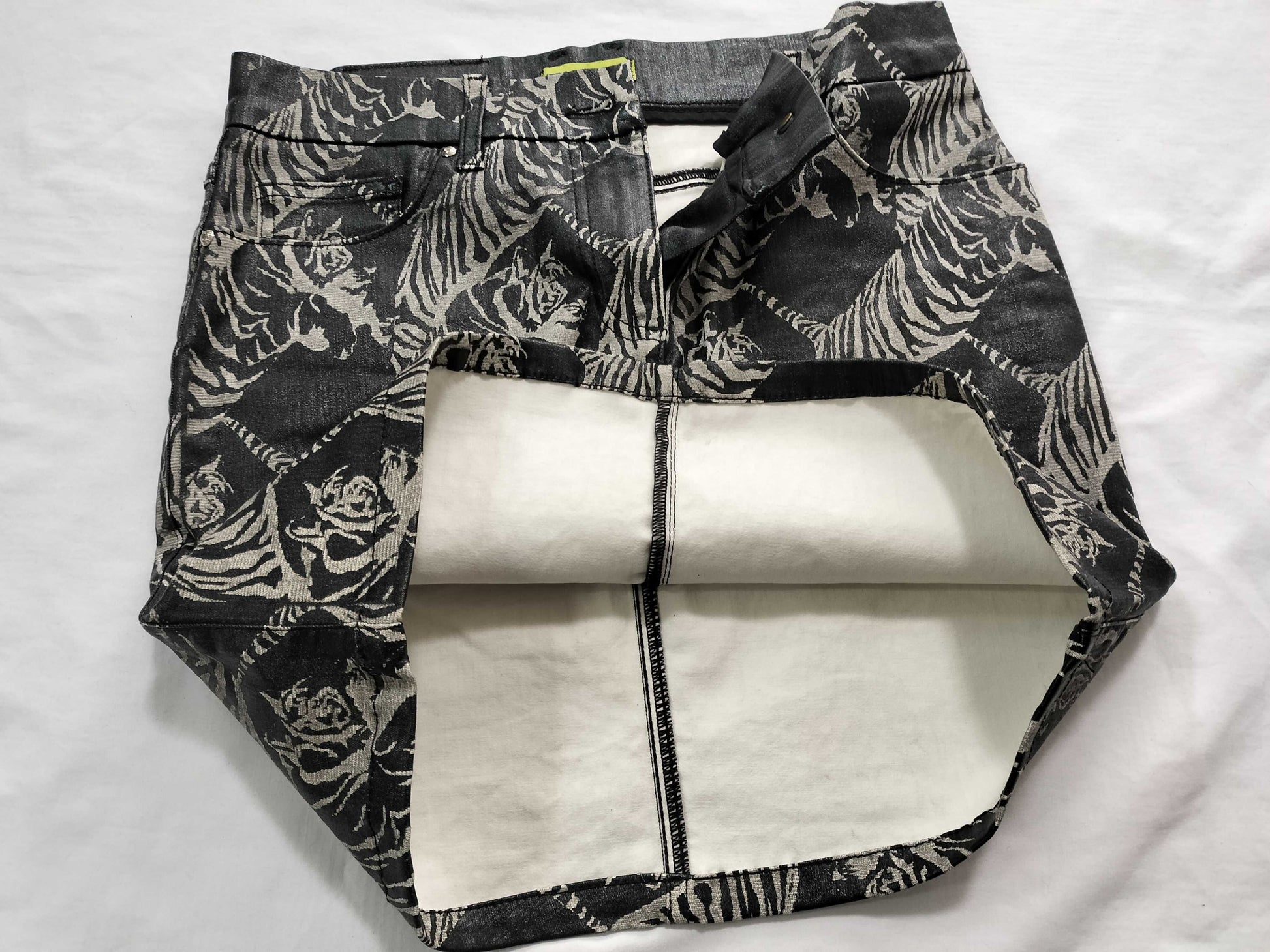 VERSACE Tiger Print Mini Skirt