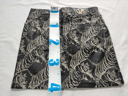 VERSACE Tiger Print Mini Skirt