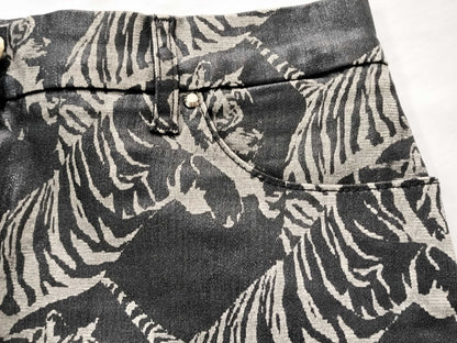 VERSACE Tiger Print Mini Skirt