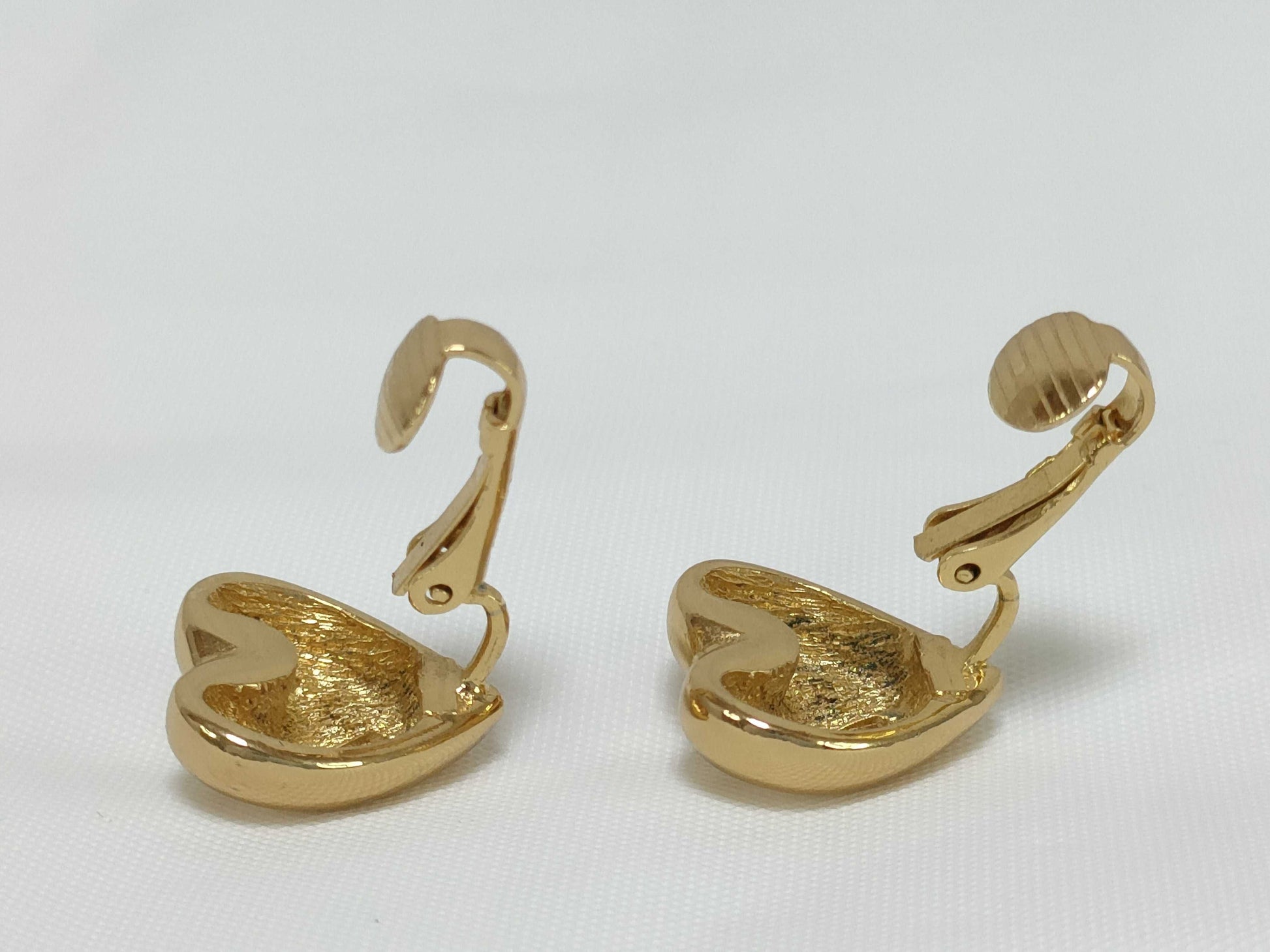 Dior Heart CD Logo Gold Color Earrings
