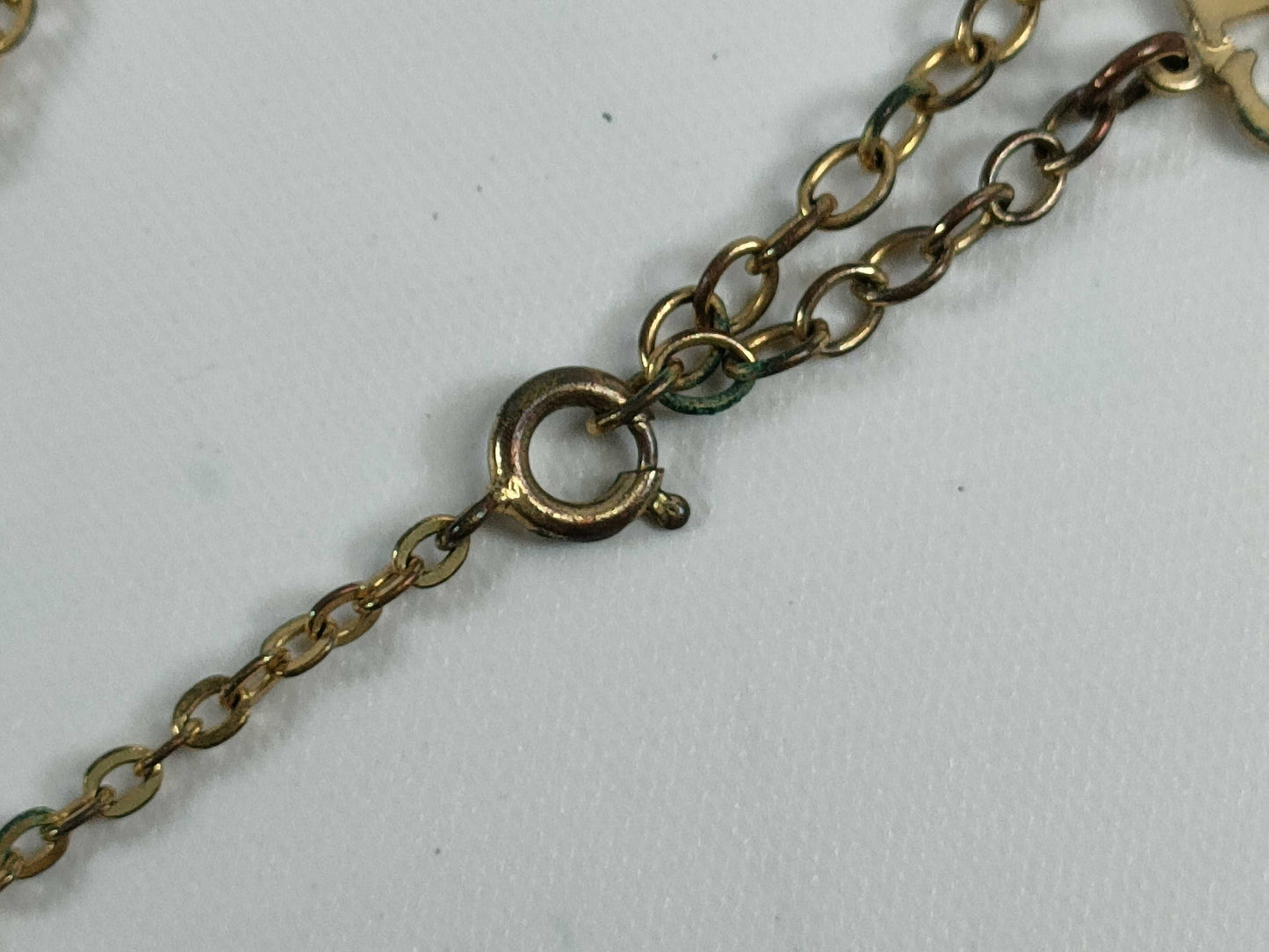 Dior logo gold necklace