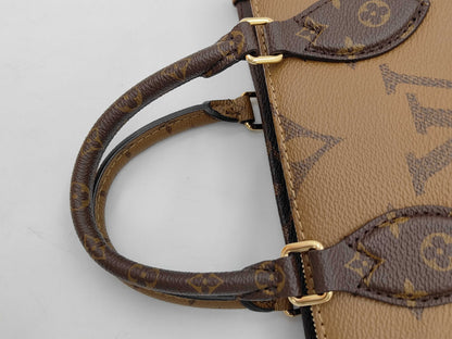 LOUIS VUITTON Monogram Giant Reverse On-the-Go New Arrival Handbag M46653 RFID Shoulder Bag