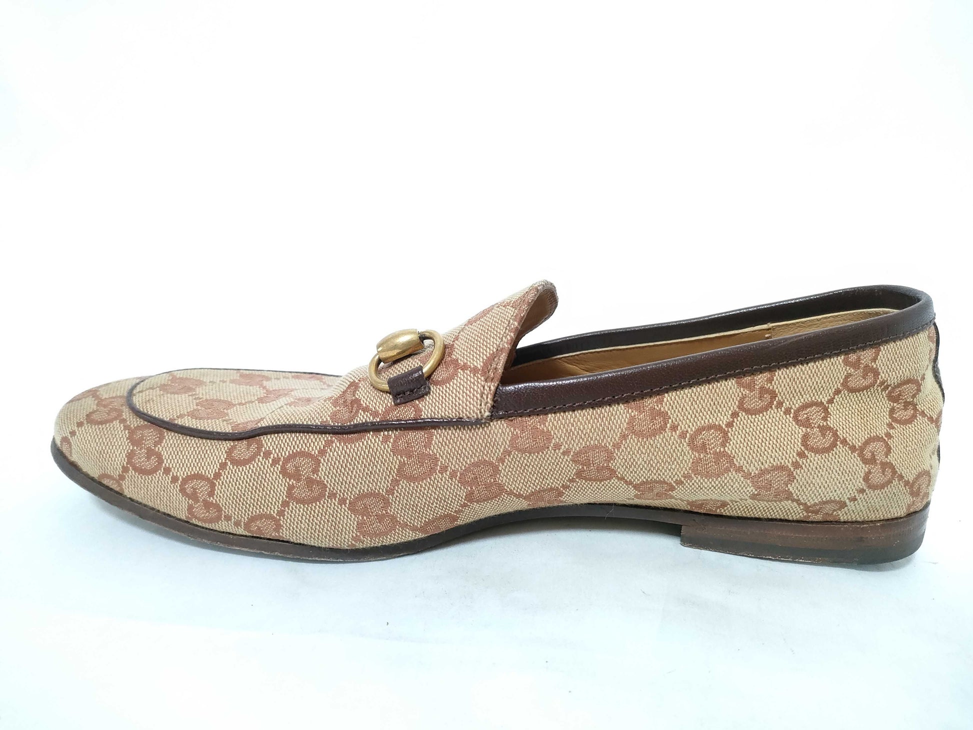 GUCCI GG Canvas GG Canvas Jackie Hardware Loafers Loafers