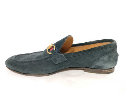 GUCCI Jackie hardware suede loafers business shoes