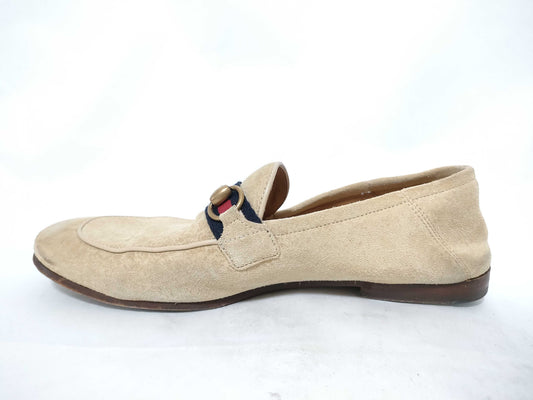 GUCCI Jackie Hardware Suede Loafers