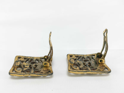 CHANEL 95A Coco Square Vintage Earrings