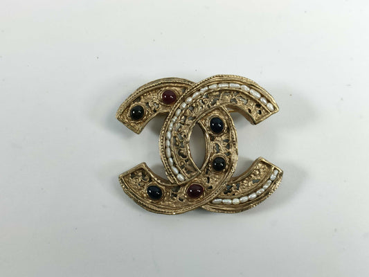 CHANEL Coco Mark A11A Brooch Brooch