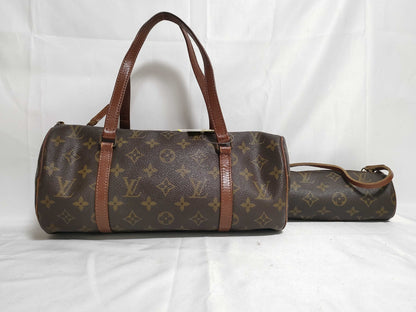 LOUIS VUITTON Monogram M51385 Papillon 30 Old Handbag with Pouch