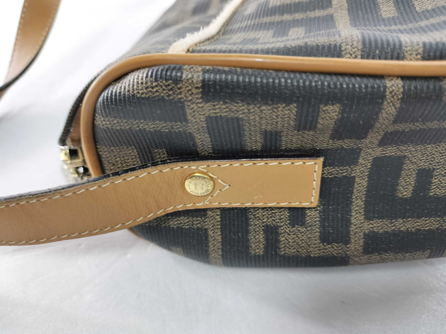 FENDI Zucca pattern old shoulder bag with top zipper