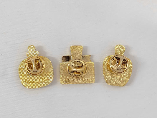 Dior perfume motif pin brooch*3 brooch