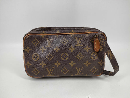 LOUIS VUITTON Monogram M51828 Pochette Marly Bandouliere Shoulder Bag