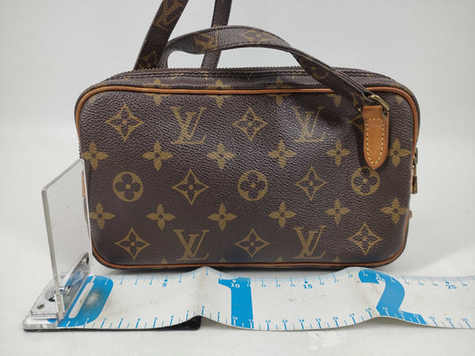 LOUIS VUITTON Monogram M51828 Pochette Marly Bandouliere Shoulder Bag
