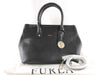 FURLA 2-way handbag with bag charm, black