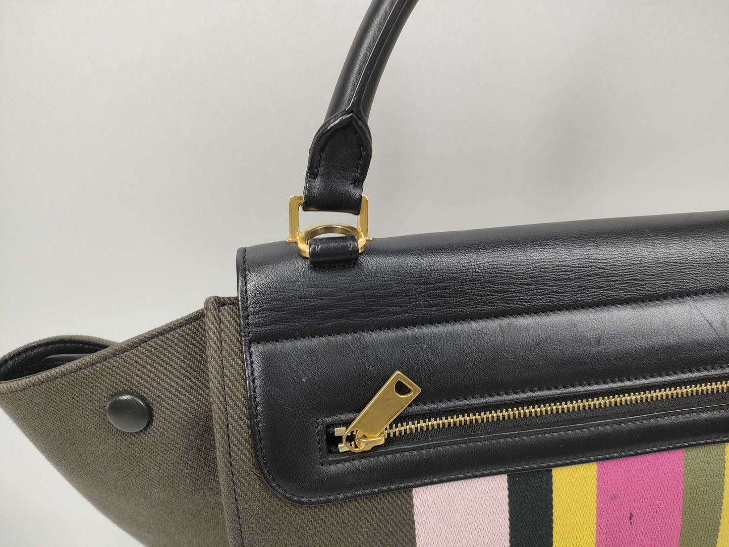 CELINE Canvas 2-Way Handbag