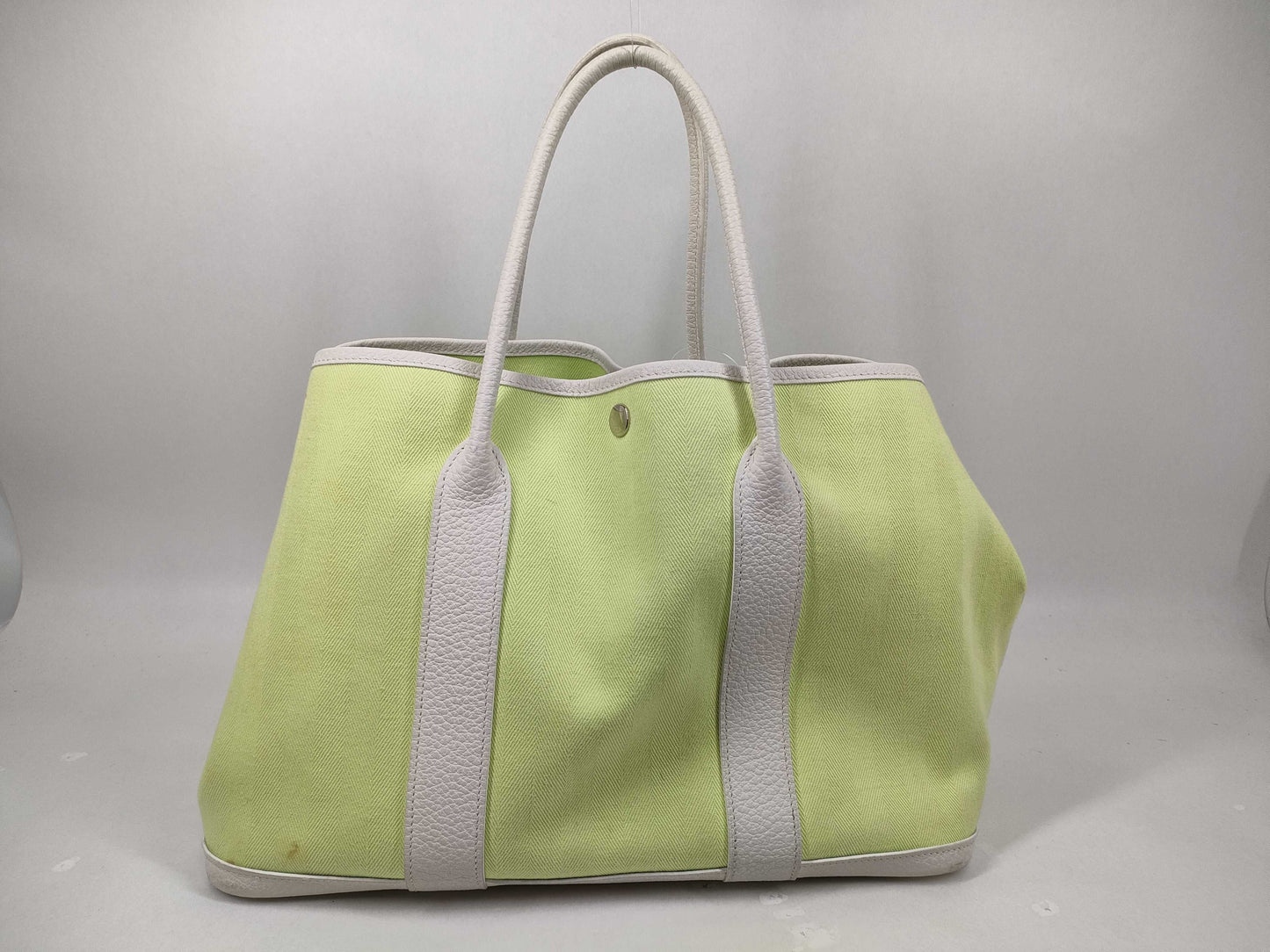 HERMES Garden Party Toile Officier Tote Bag