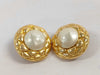 CHANEL F Pearl Earrings