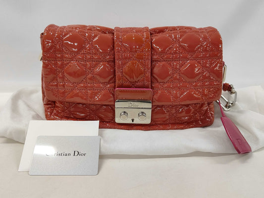 Dior New Rock Patent One-Shoulder Handbag