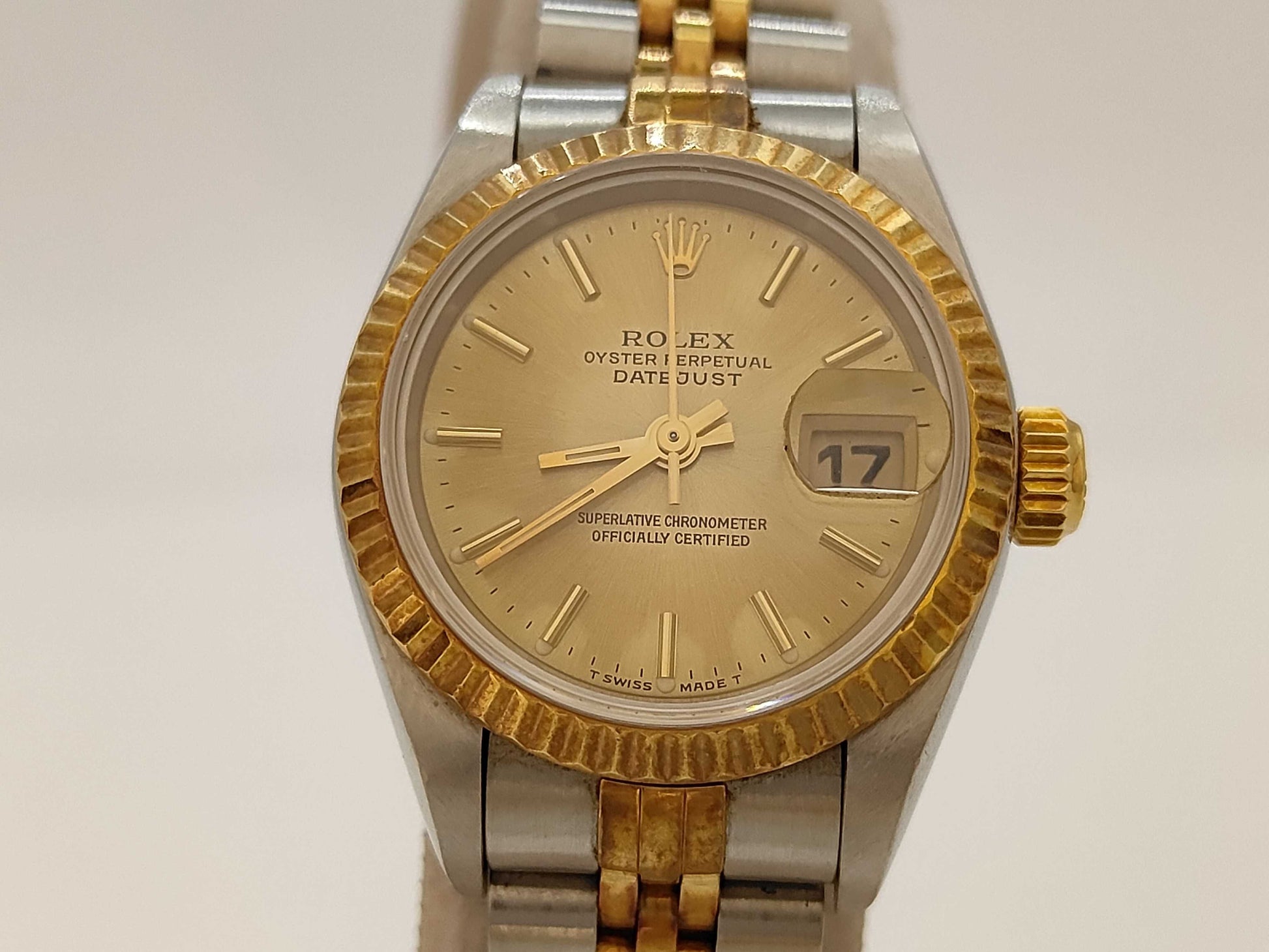 ROLEX 69173 S545782 Champagne Dial Jubilee Bracelet Women's Watch