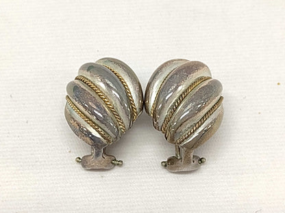 Tiffany & Co. Twisted Rope Dome Shell Earrings 750/925 Earrings