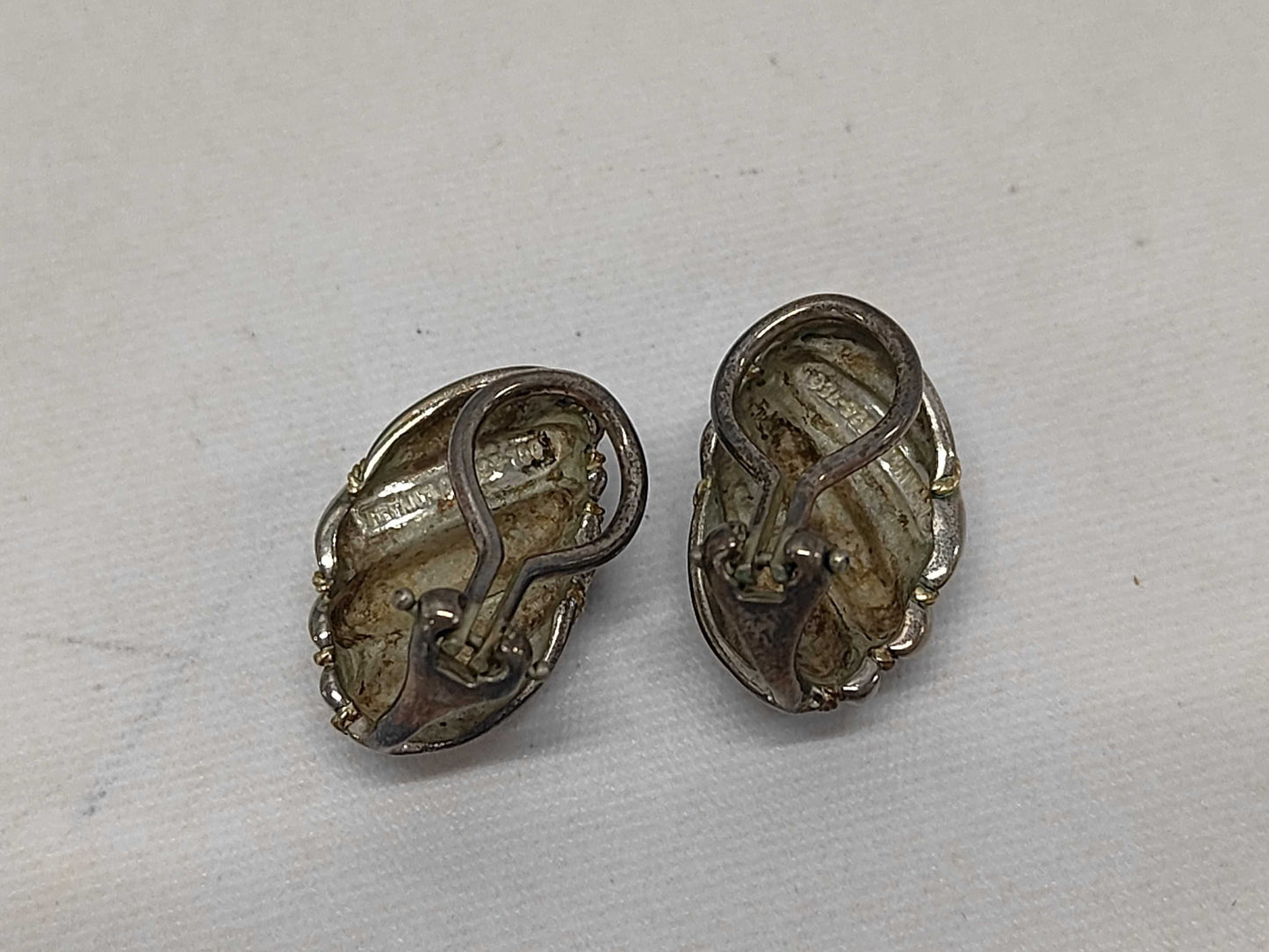 Tiffany & Co. Twisted Rope Dome Shell Earrings 750/925 Earrings