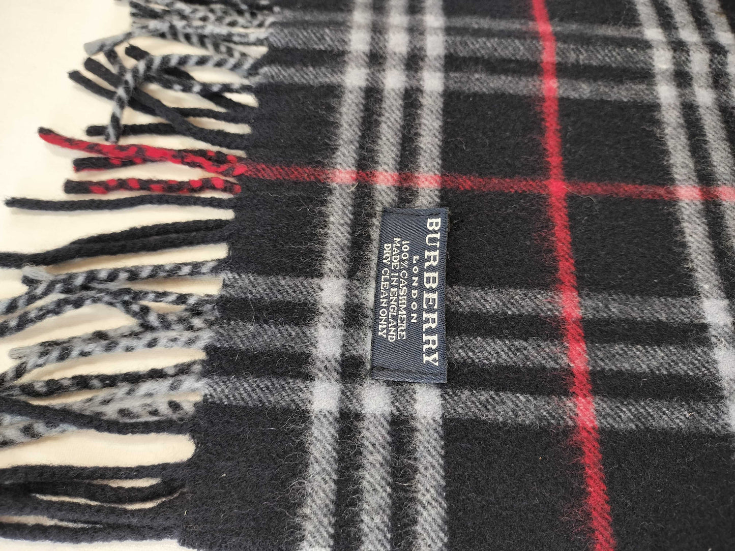 BURBERRY Nova Check Scarf Blue