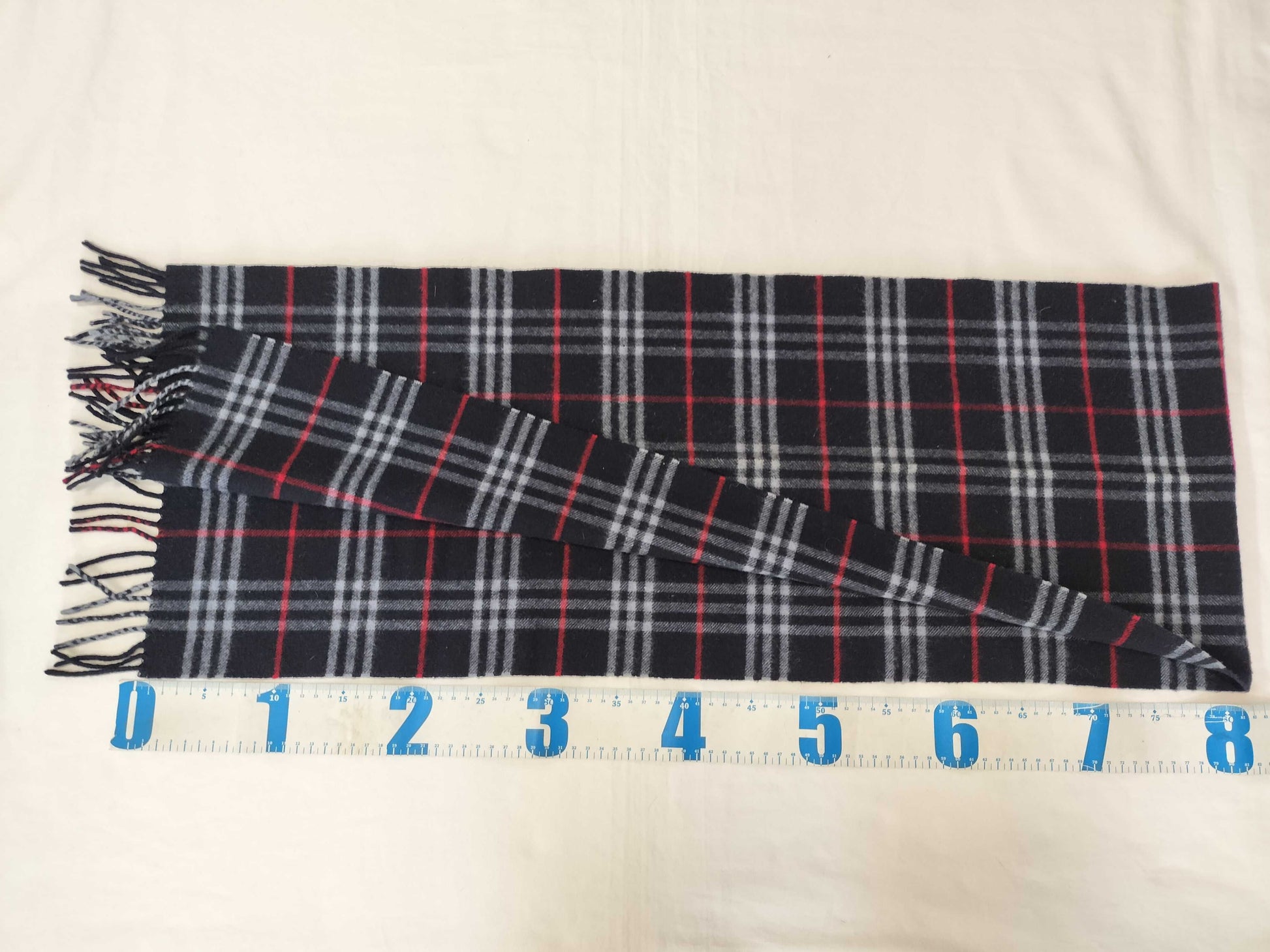 BURBERRY Nova Check Scarf Blue