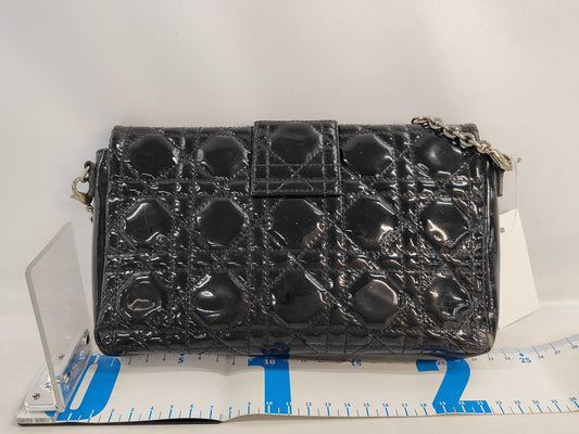 Dior Trotter Lady Dior Chain Wallet Enamel Cannage Shoulder Bag