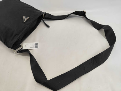 PRADA Nylon Triangle Plate Shoulder Bag