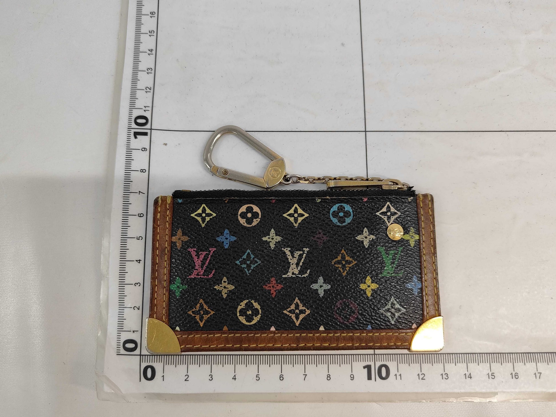 LOUIS VUITTON Monogram M13664 Multicolor Pochette Cle Coin Case