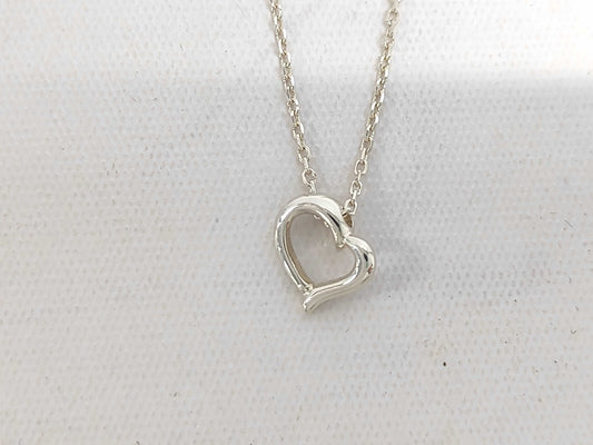 4℃ Silver Heart Necklace