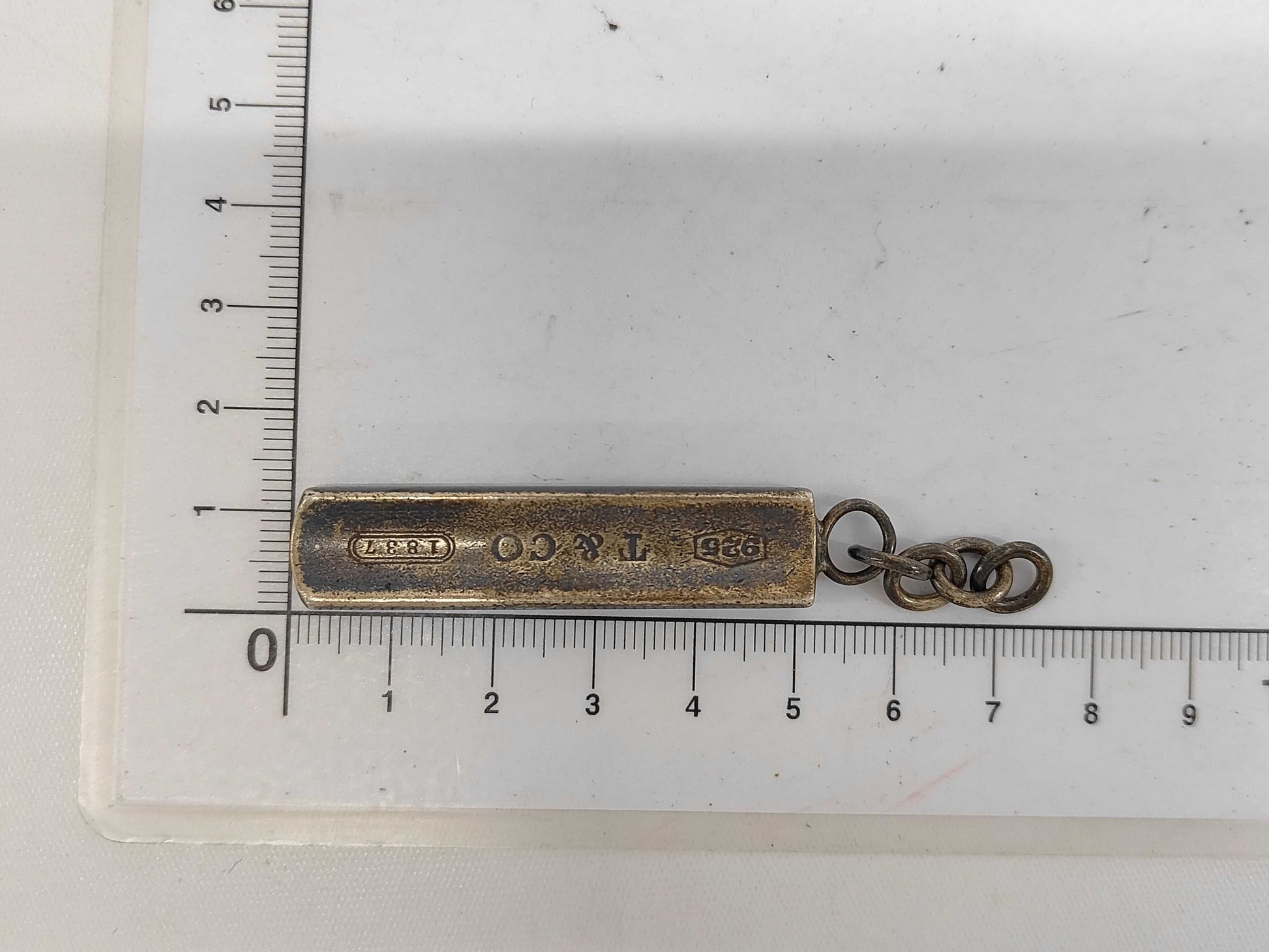 Tiffany & Co. SV925 1837 Bar Top Pendant 