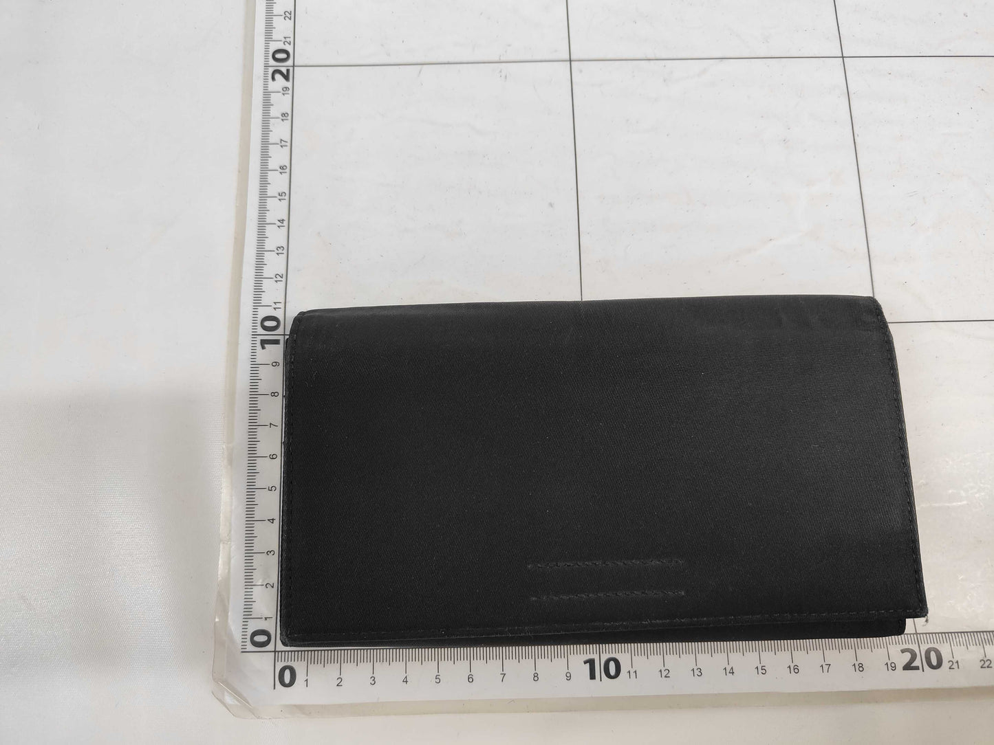 PRADA Nylon Triangle Logo Long Wallet