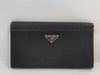 PRADA Nylon Triangle Logo Long Wallet