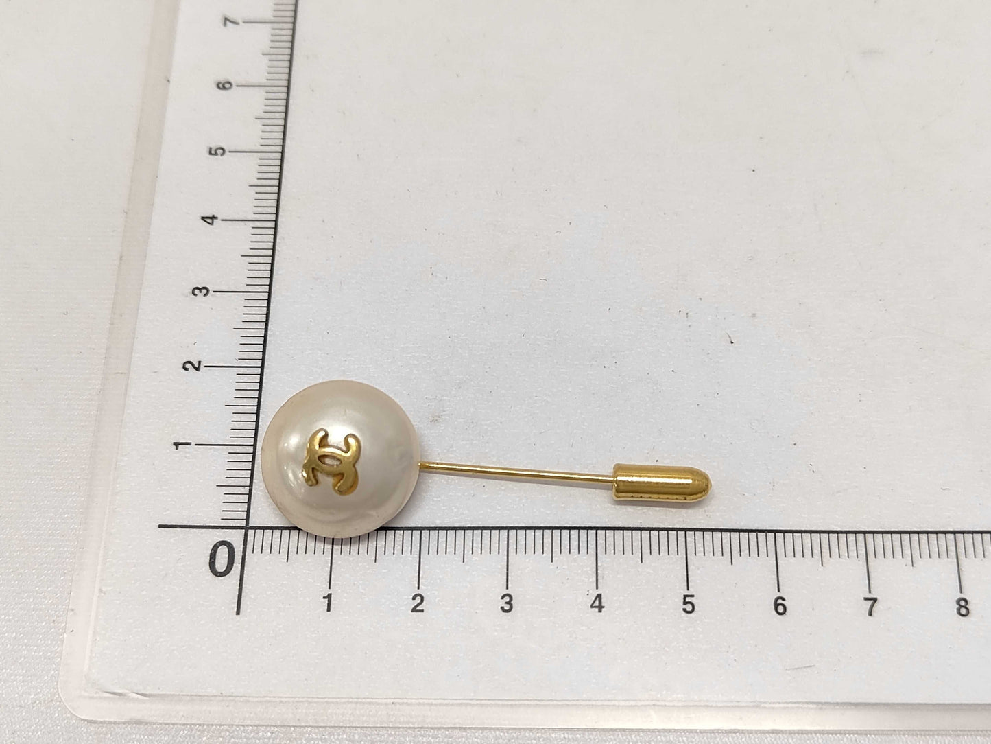 CHANEL Coco Mark Pearl Pin Brooch Brooch