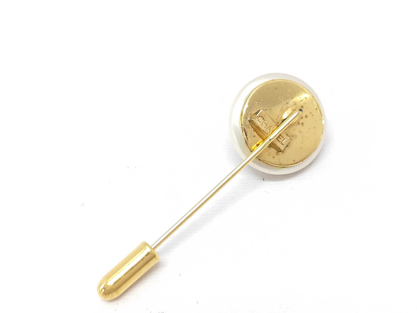 CHANEL Coco Mark Pearl Pin Brooch Brooch