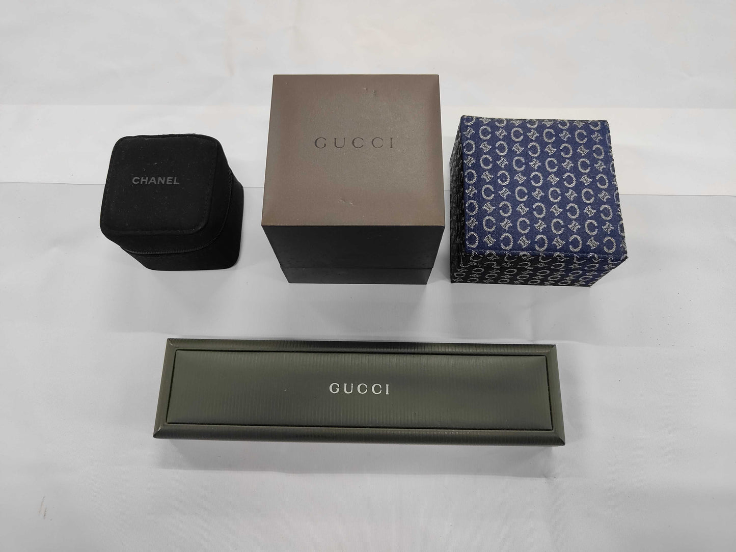 CHANEL Celine etc. Watch Box/Jewelry Box Collection of Empty Brand Boxes 