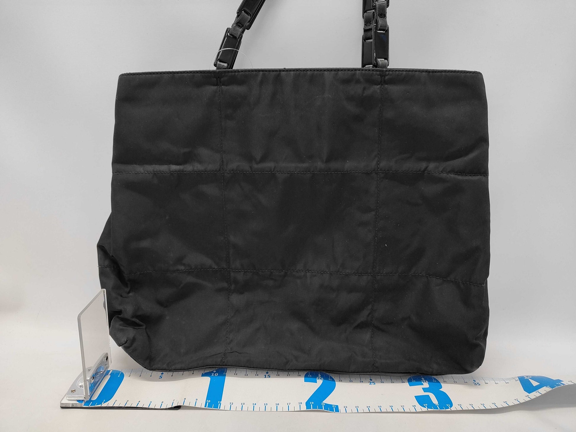 PRADA Nylon Triangle Plate Bag Tote Bag