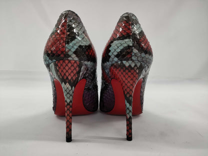 Christian Louboutin Python Heel Pumps