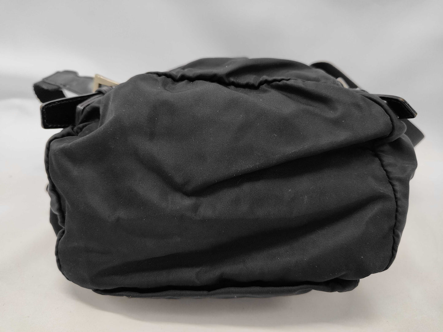 PRADA Nylon Mini Backpack with Triangular Plate and Front Pocket