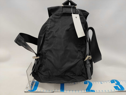 PRADA Nylon Mini Backpack with Triangular Plate and Front Pocket