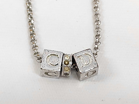 Dior CD logo necklace
