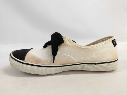 CHANEL Two-tone Coco Mark Sneakers