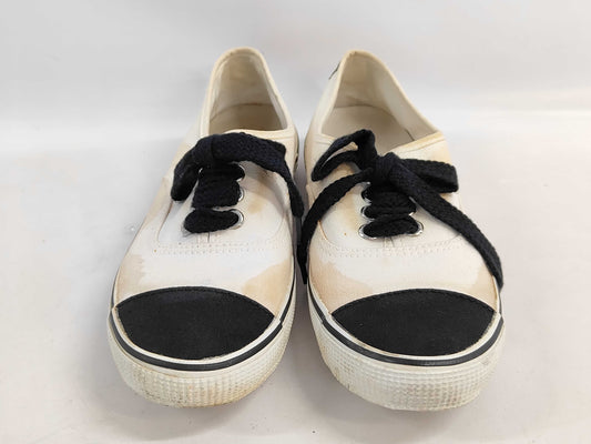 CHANEL Two-tone Coco Mark Sneakers