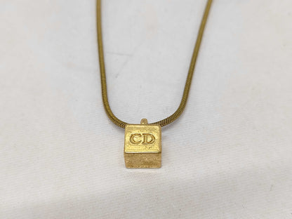 Dior Logo Cube Necklace Necklace