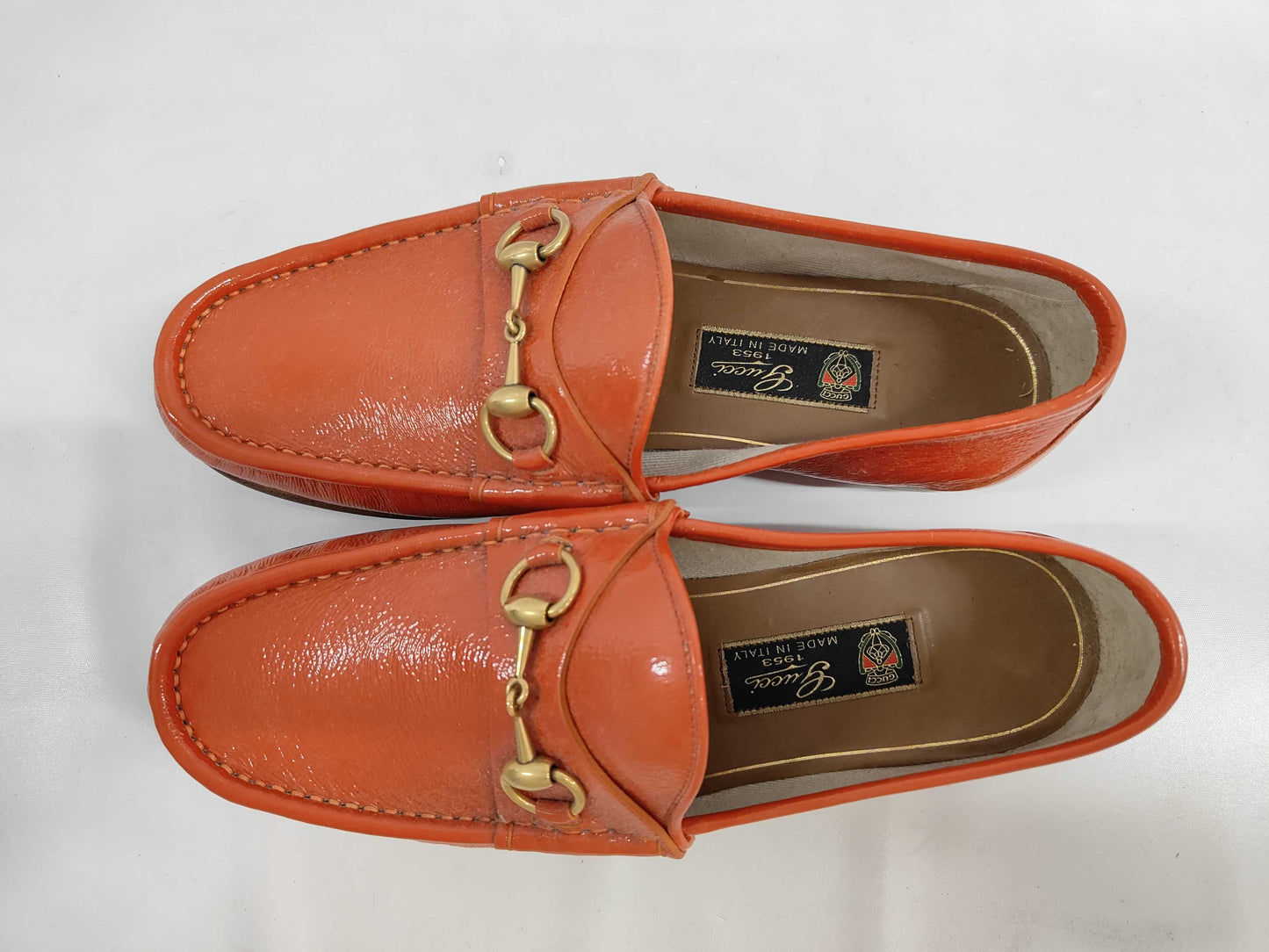 GUCCI Enamel Loafers