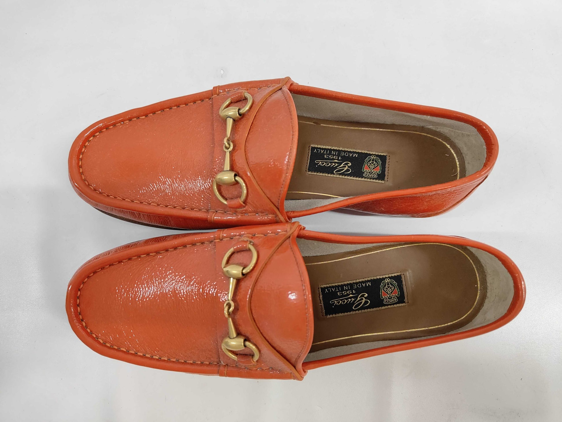 GUCCI Enamel Loafers