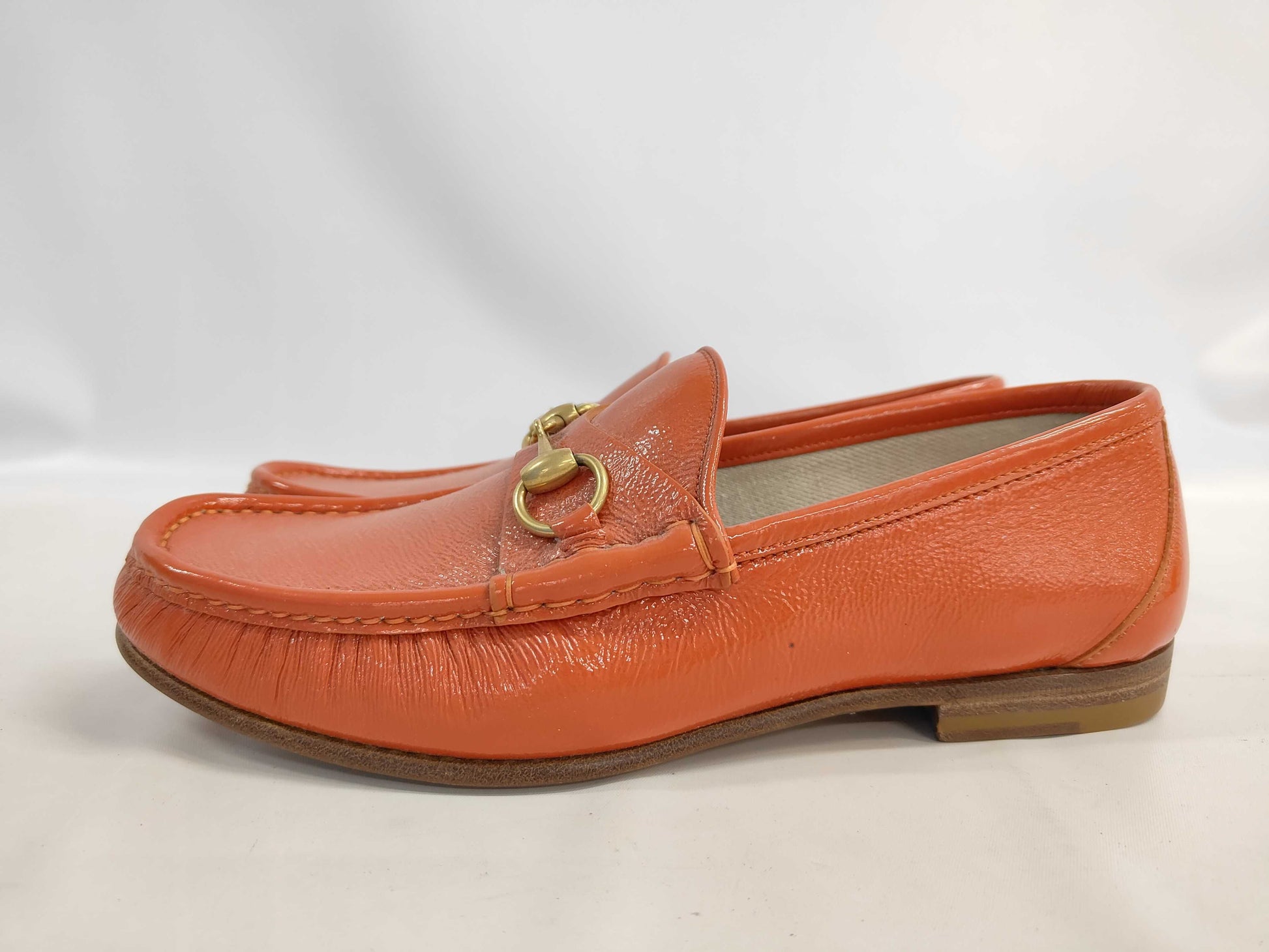 GUCCI Enamel Loafers