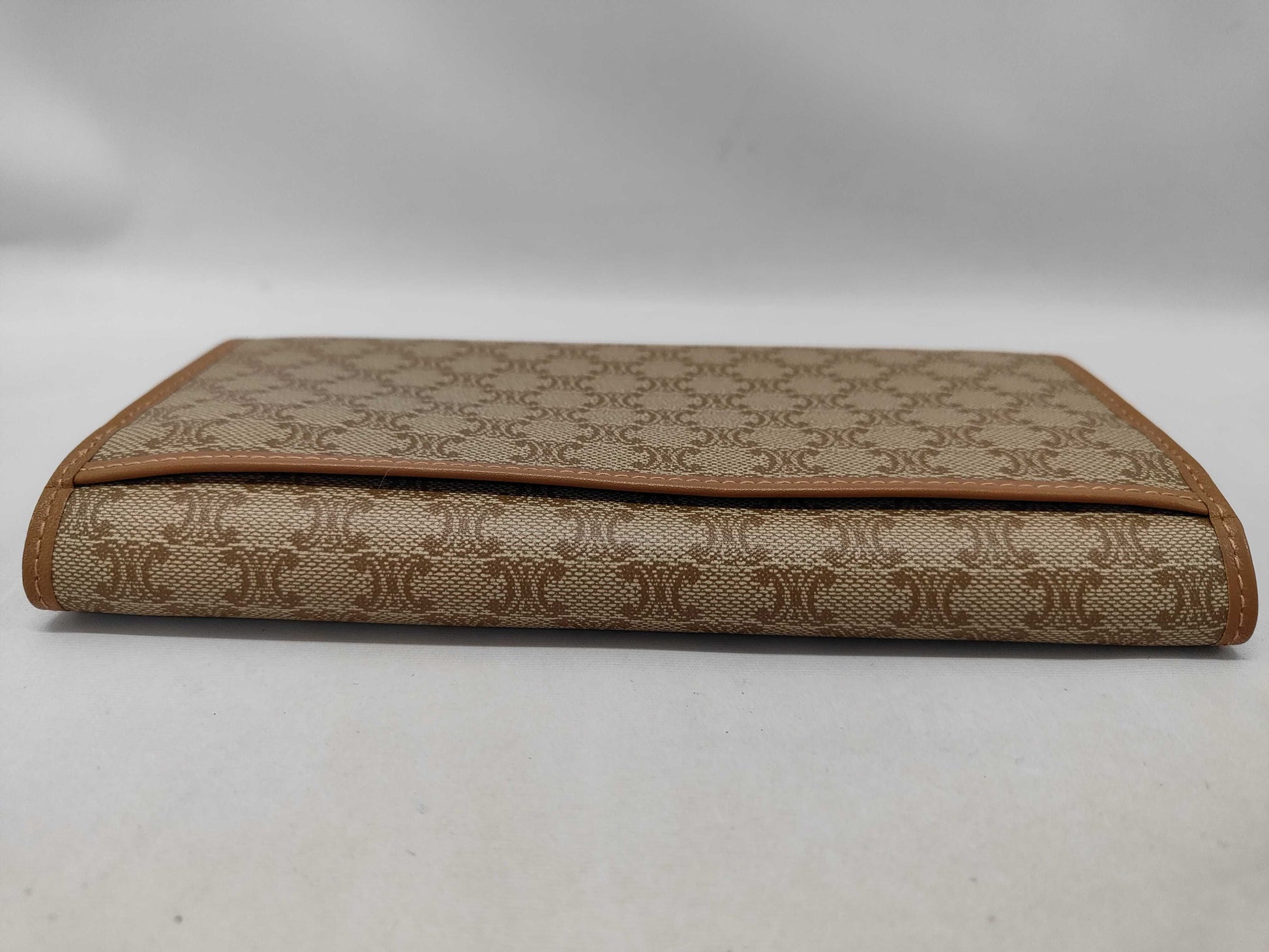 CELINE Macadam PVC Long Wallet M07 Brown Wallet