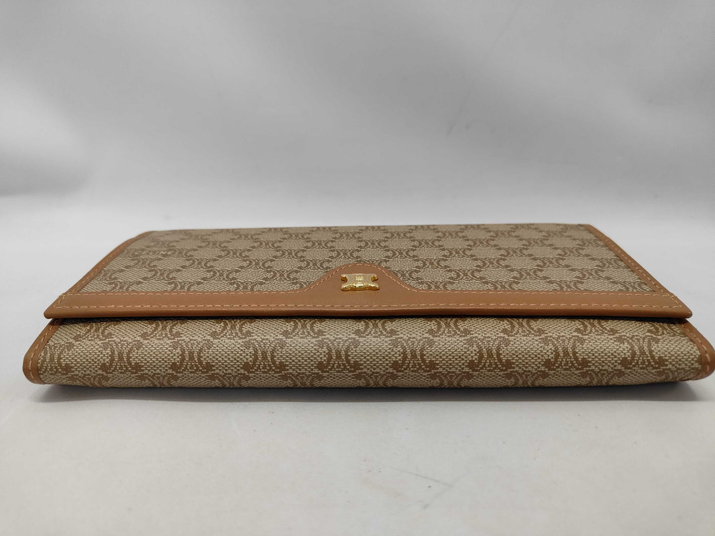 CELINE Macadam PVC Long Wallet M07 Brown Wallet